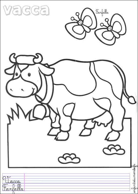 coloriage vache 4